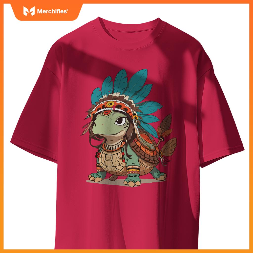 Turtle Tracks Honoring Indigenous Traditions Cute Native T-Shirt