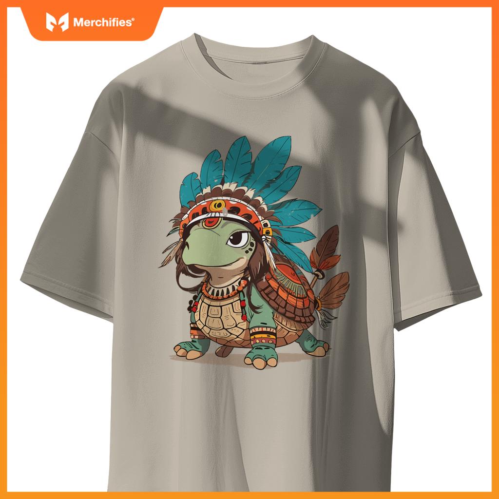 Turtle Tracks Honoring Indigenous Traditions Cute Native T-Shirt