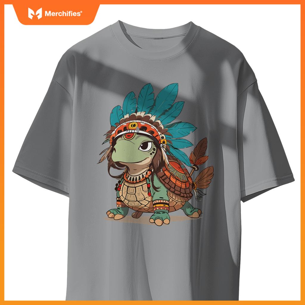 Turtle Tracks Honoring Indigenous Traditions Cute Native T-Shirt