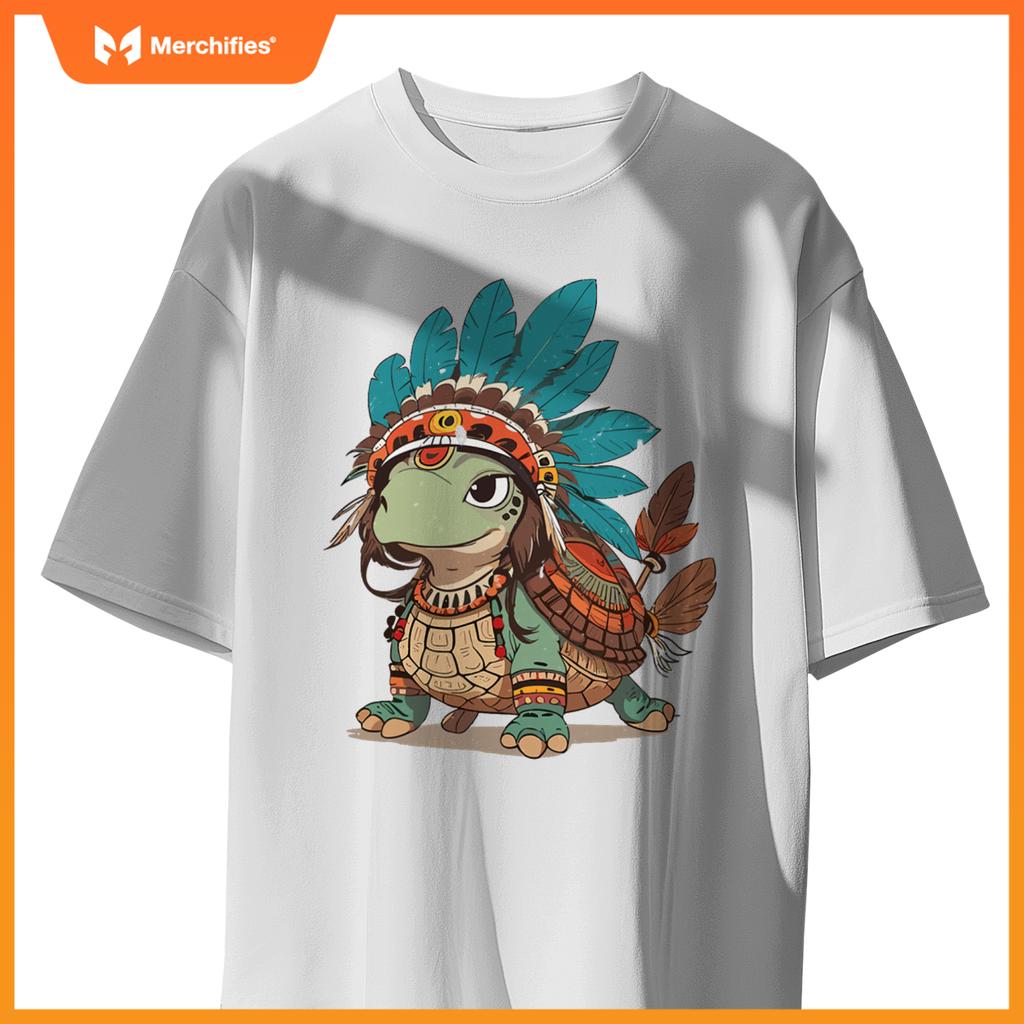 Turtle Tracks Honoring Indigenous Traditions Cute Native T-Shirt