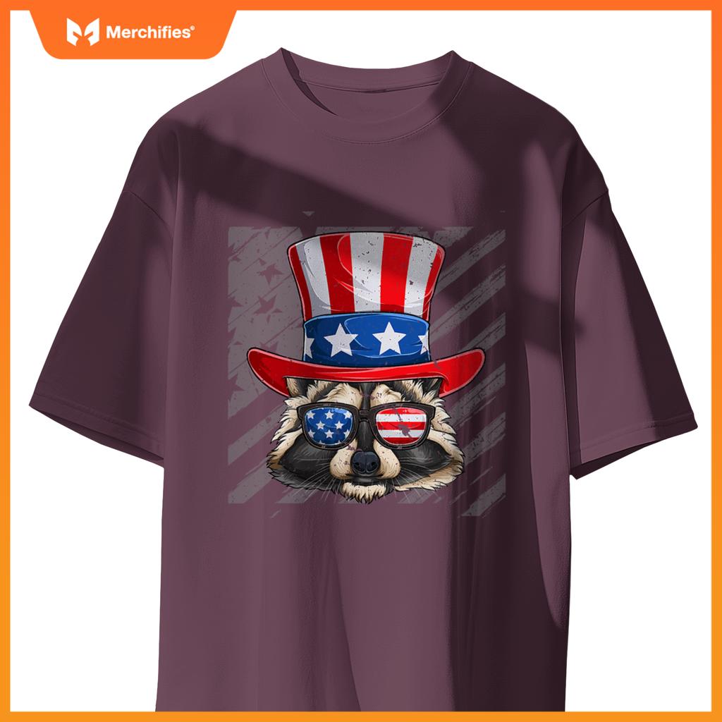 Usa patriotic raccoon trash panda 4th of july T-Shirt