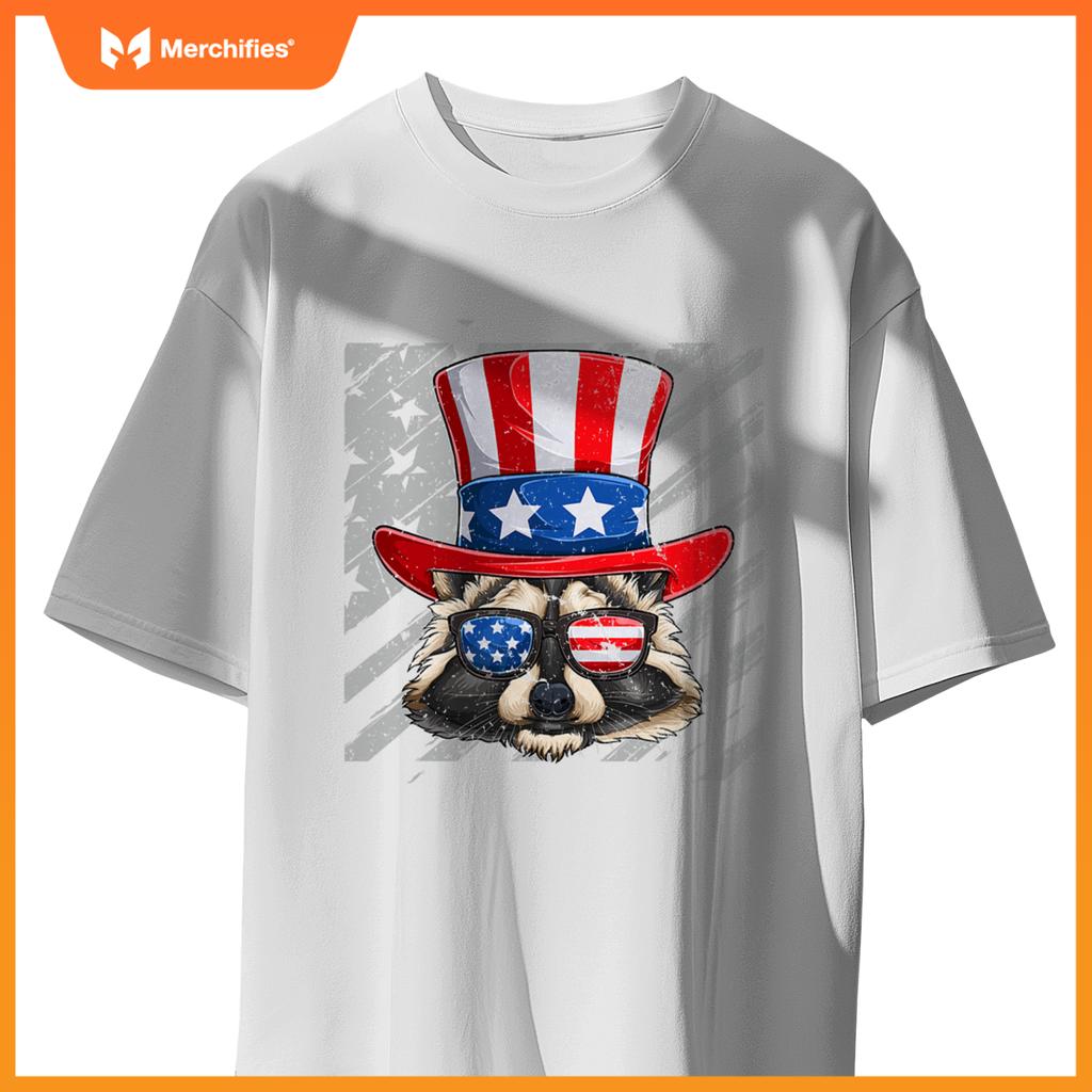 Usa patriotic raccoon trash panda 4th of july T-Shirt