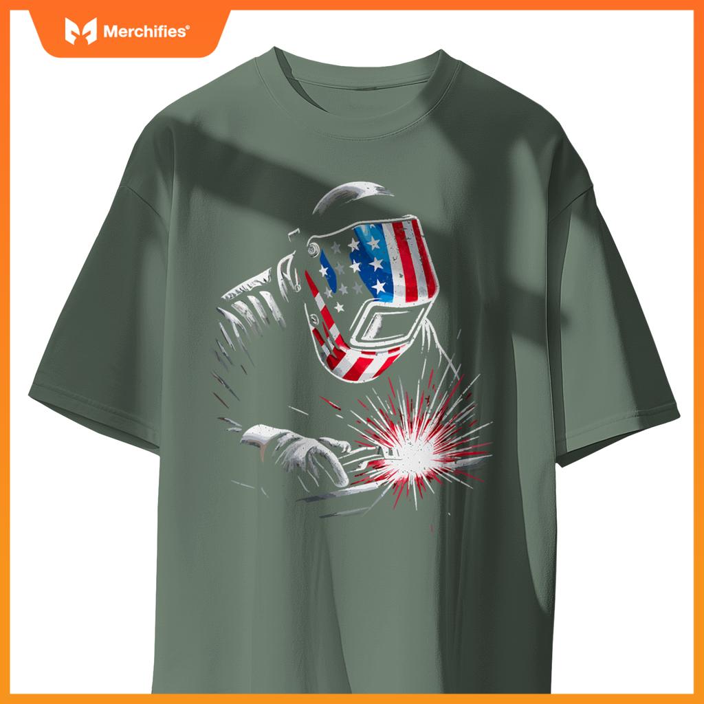 Usa patriotic welder T-Shirt