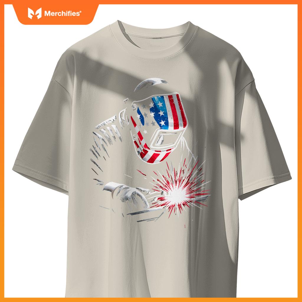 Usa patriotic welder T-Shirt