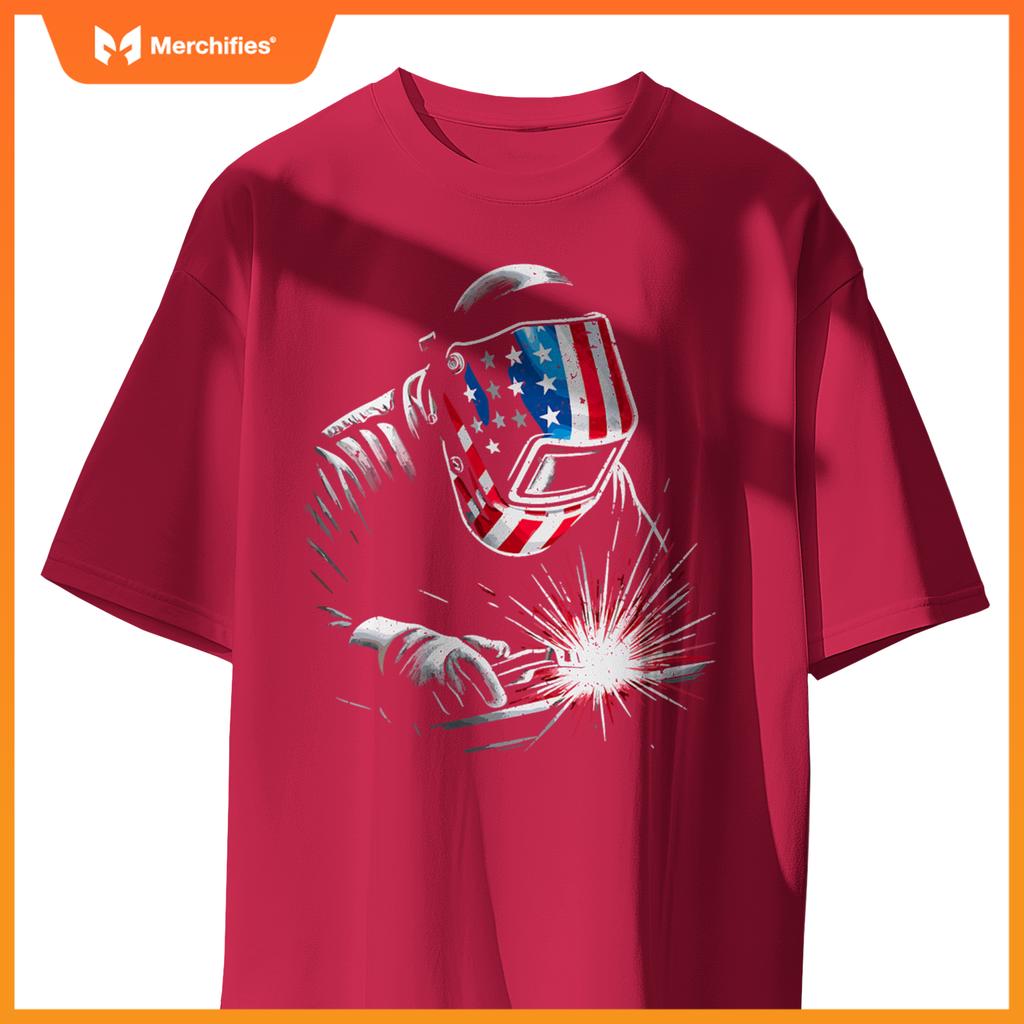 Usa patriotic welder T-Shirt