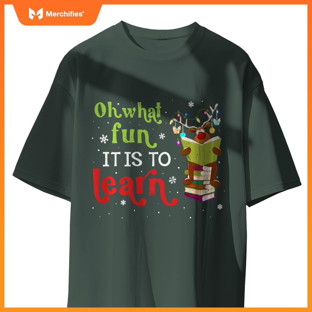 What fun it is to learn teacher matching christmas