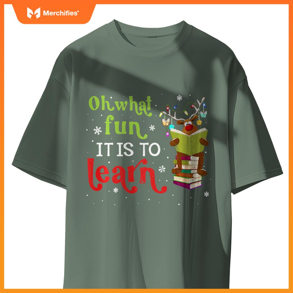 What fun it is to learn teacher matching christmas