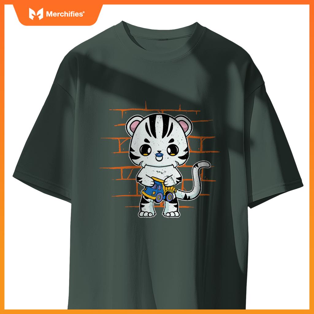 White Tiger Anime Cat Truck Toy T-Shirt