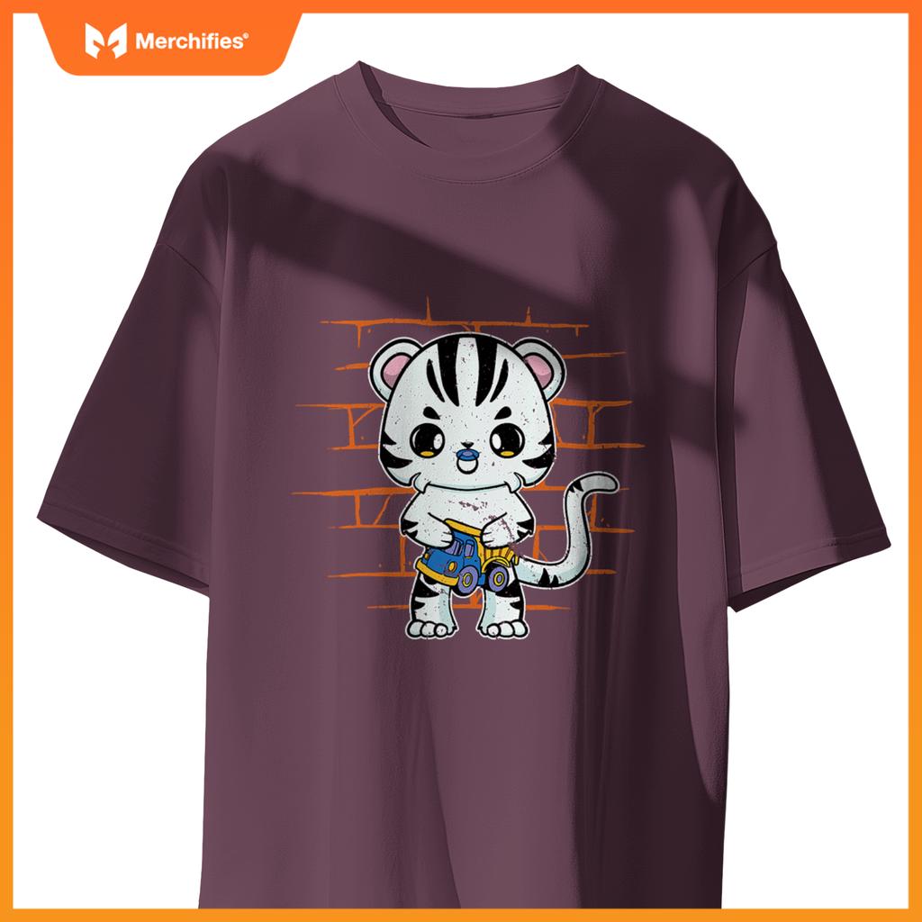 White Tiger Anime Cat Truck Toy T-Shirt