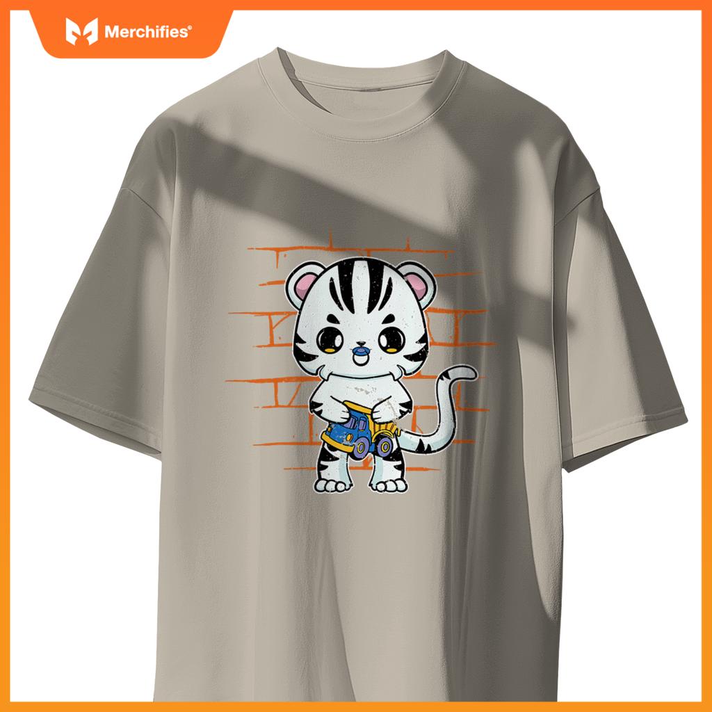 White Tiger Anime Cat Truck Toy T-Shirt