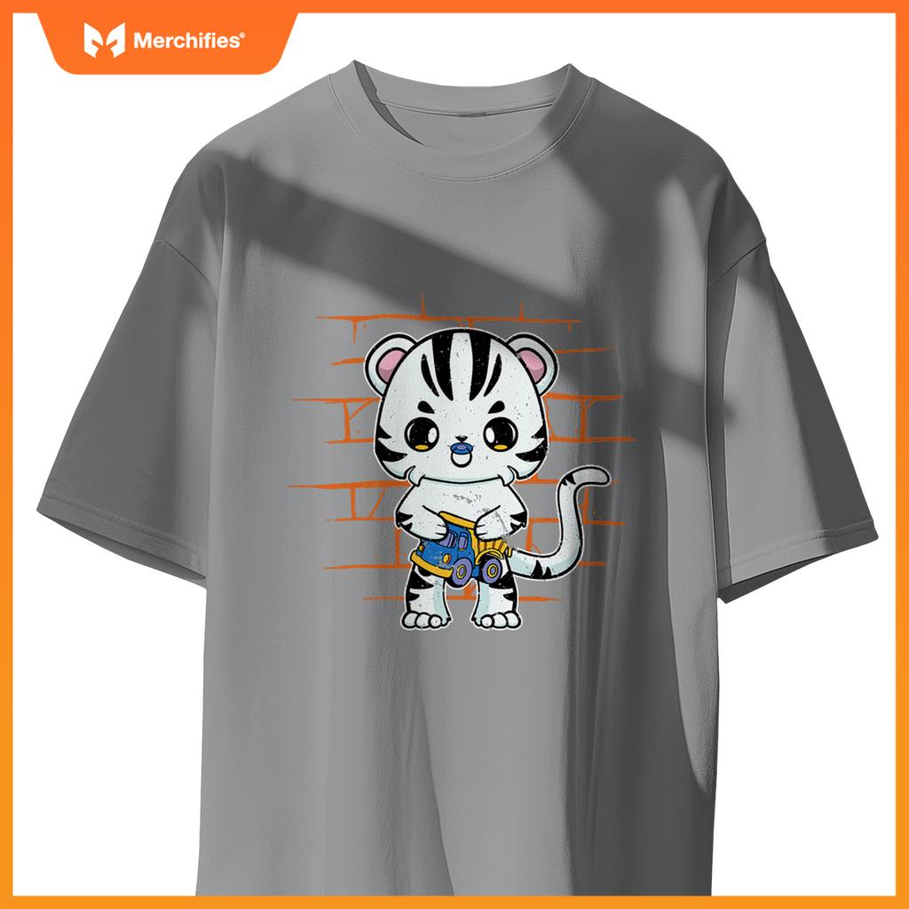 White Tiger Anime Cat Truck Toy T-Shirt