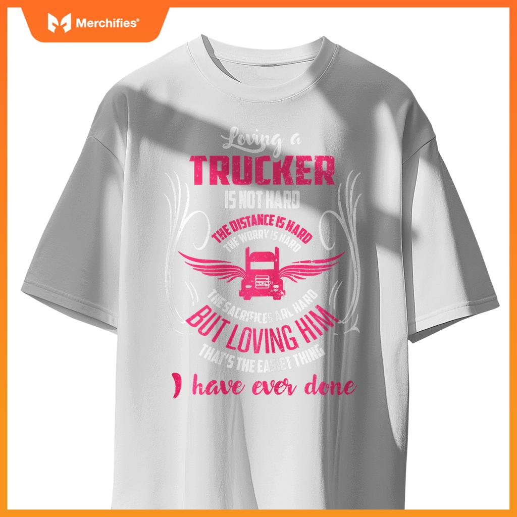 Womens Trucker Truck Driver Girlfriend Wife T S S T-Shirt