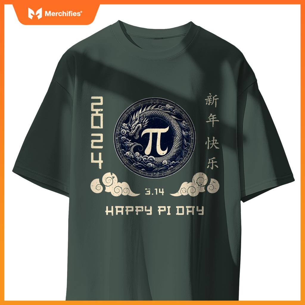 Year of  dragon 2024 pi day math teacher