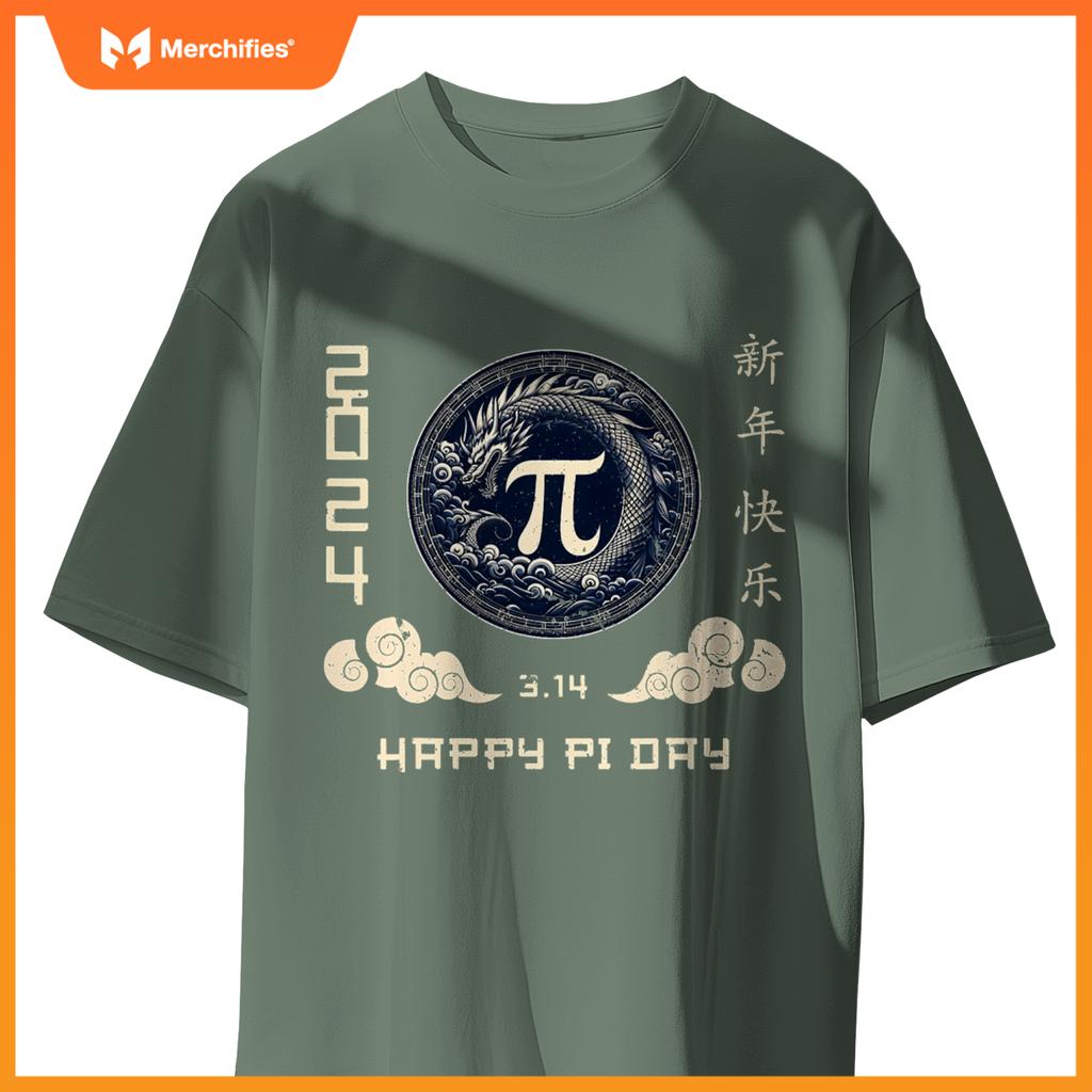 Year of  dragon 2024 pi day math teacher