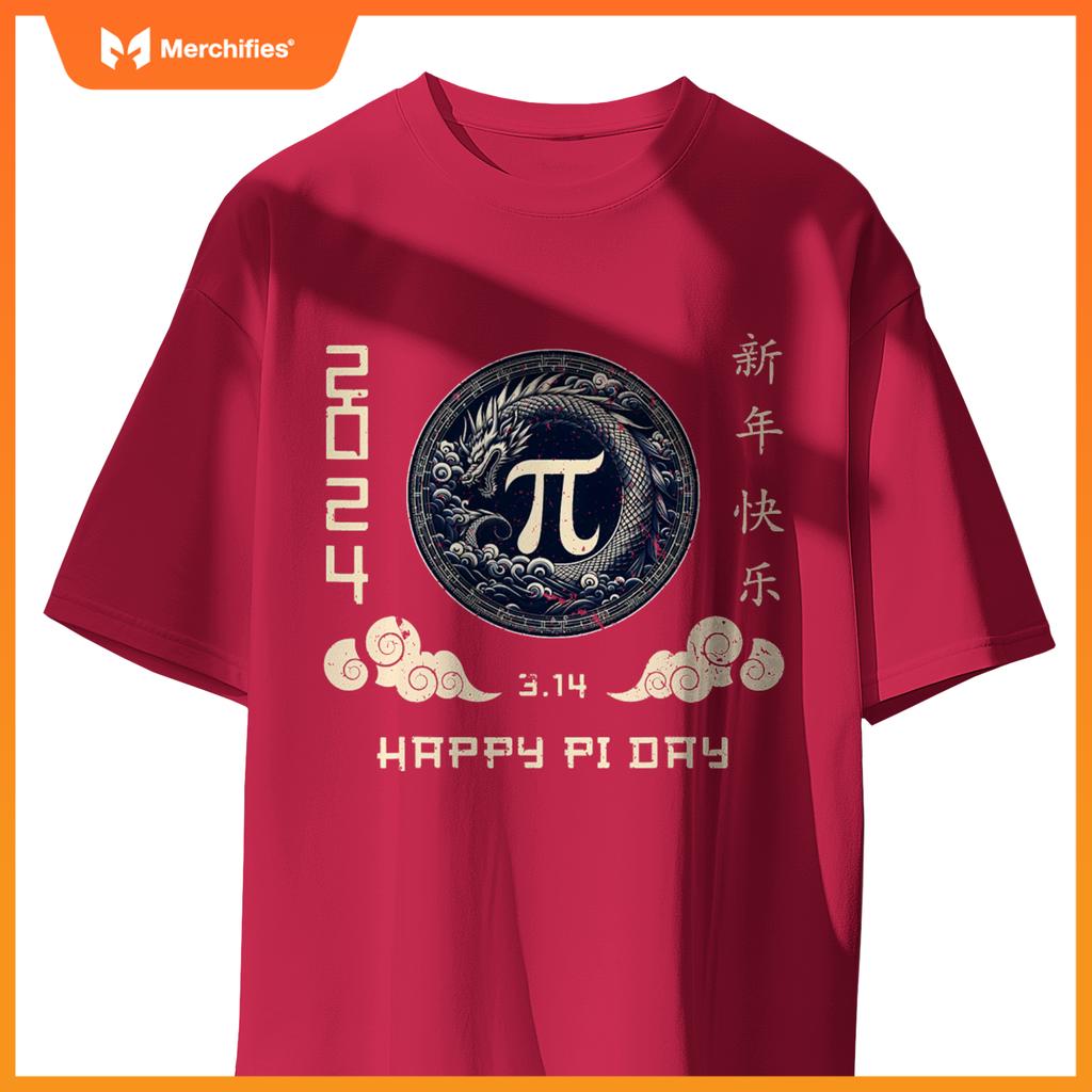 Year of  dragon 2024 pi day math teacher