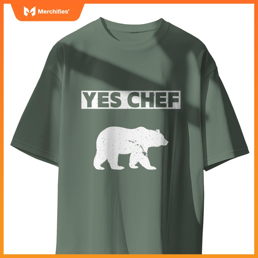Yes Chef Bear Cooking Enthusiast S Chefs Cooks T-Shirt