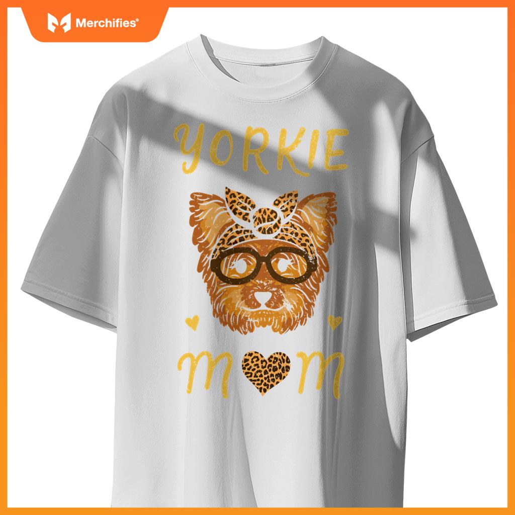 Yorkie Mom Dog Lover Fur Mama Mors Day Pullover T-Shirt