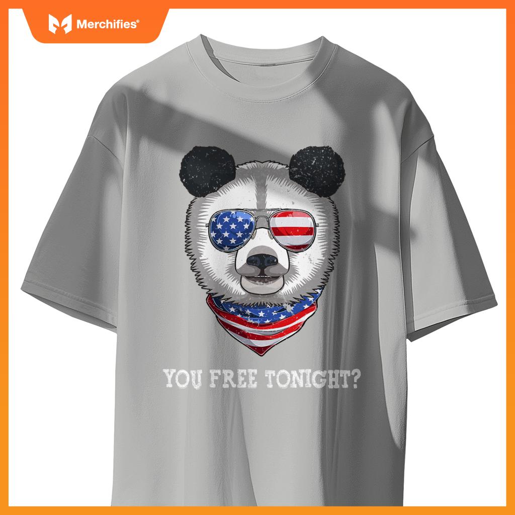 You free tonight usa flag patriotic panda sunglusses T-Shirt