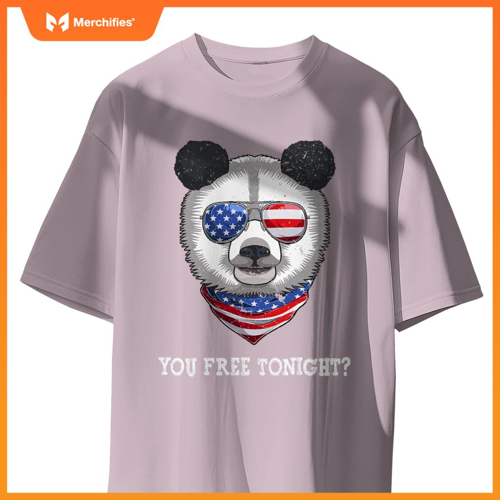 You free tonight usa flag patriotic panda sunglusses T-Shirt
