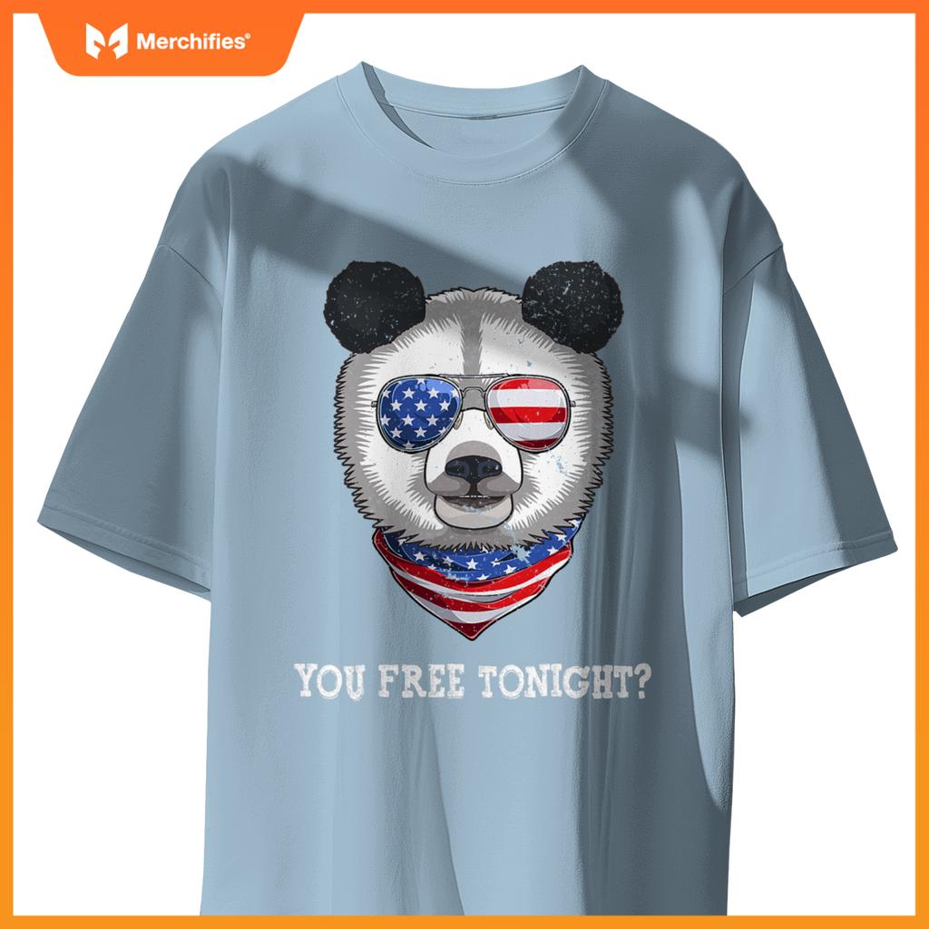 You free tonight usa flag patriotic panda sunglusses T-Shirt