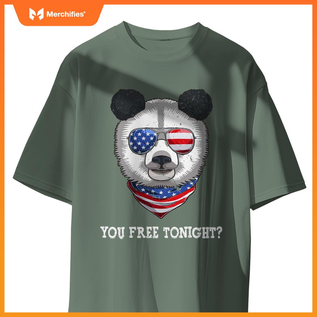 You free tonight usa flag patriotic panda sunglusses T-Shirt