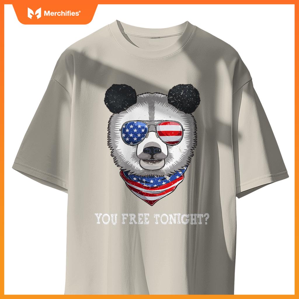 You free tonight usa flag patriotic panda sunglusses T-Shirt