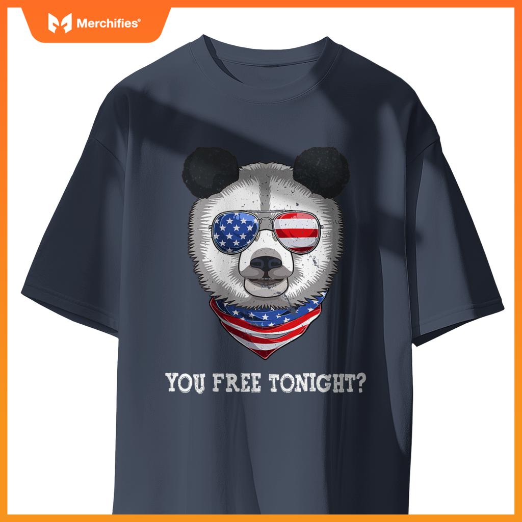 You free tonight usa flag patriotic panda sunglusses T-Shirt