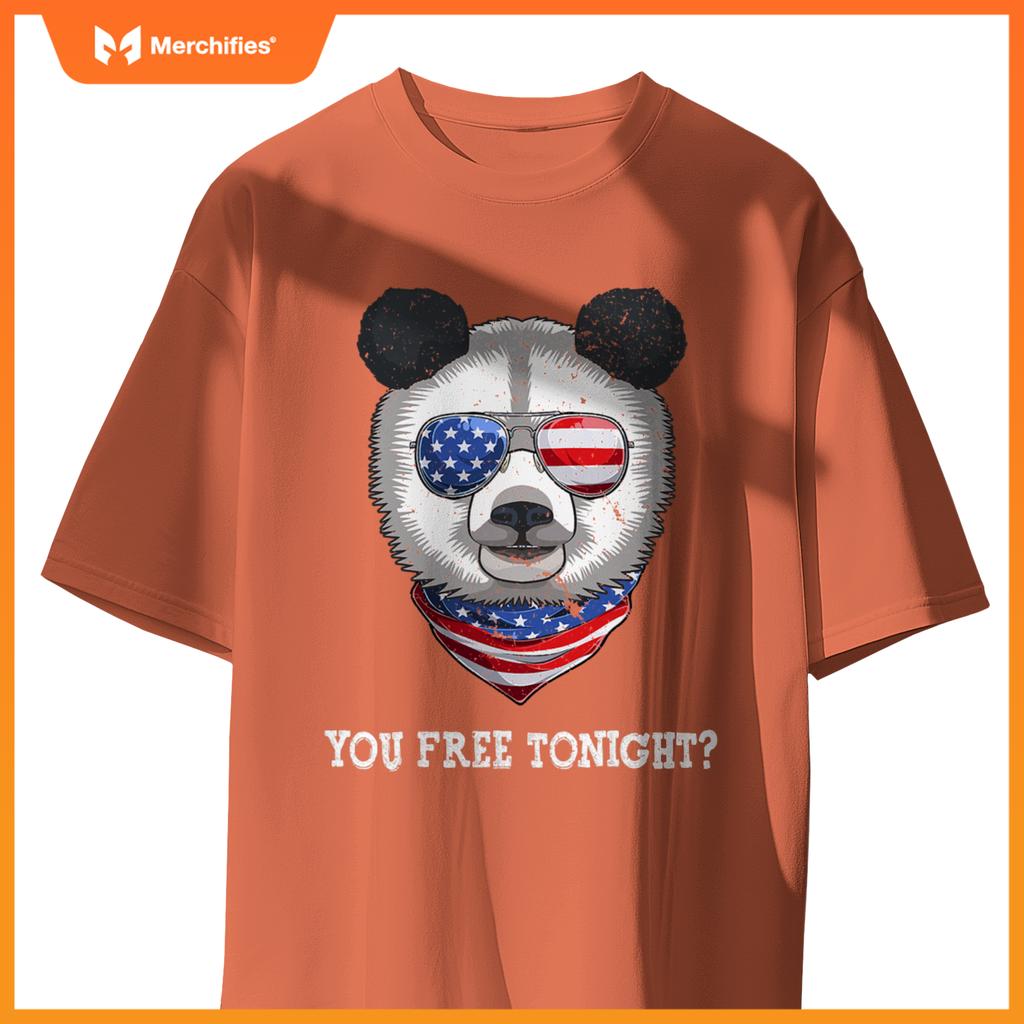 You free tonight usa flag patriotic panda sunglusses T-Shirt