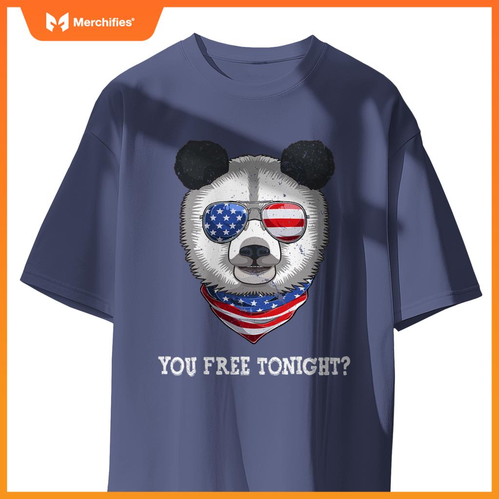 You free tonight usa flag patriotic panda sunglusses T-Shirt