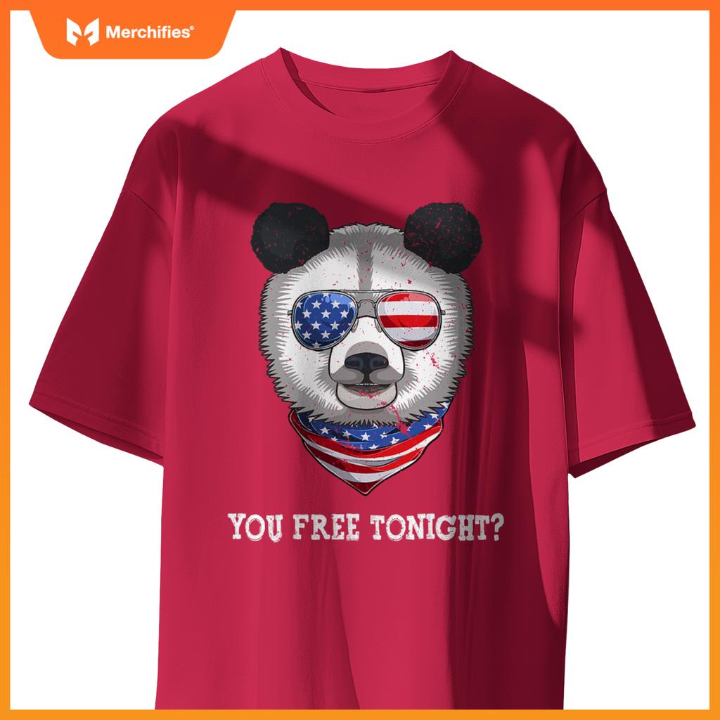 You free tonight usa flag patriotic panda sunglusses T-Shirt