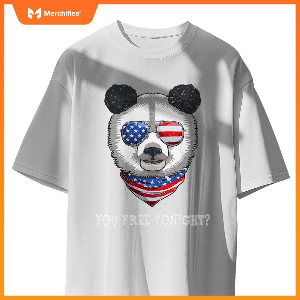 You free tonight usa flag patriotic panda sunglusses T-Shirt
