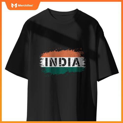1947 Indian Flag Patriotic T-Shirt