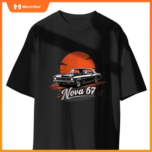 1969 69 Chevys Nova 2 Classic Car Old School Muscle T-Shirt
