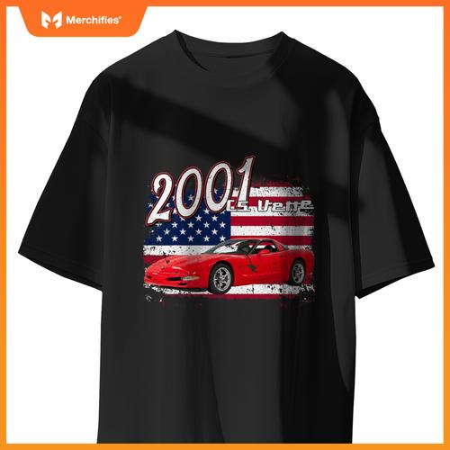 2001 01 C5 Z06 Vette Stingray Red Supercar Sports Car T-Shirt