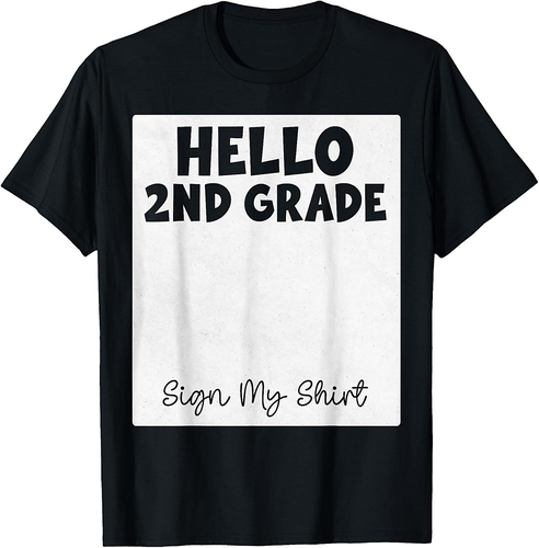 2nd Grade Back to School Kids Hello Second Grade Team T-Shirt