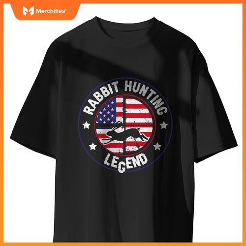 4th of july design a patriotic rabbit hunter T-Shirt