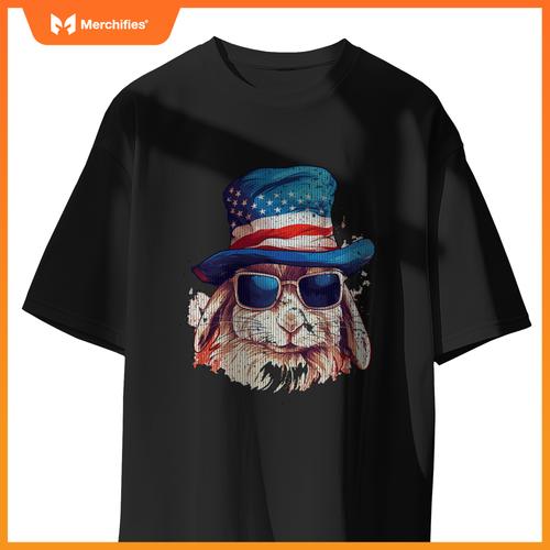 4th of july rabbit patriotic T-Shirt