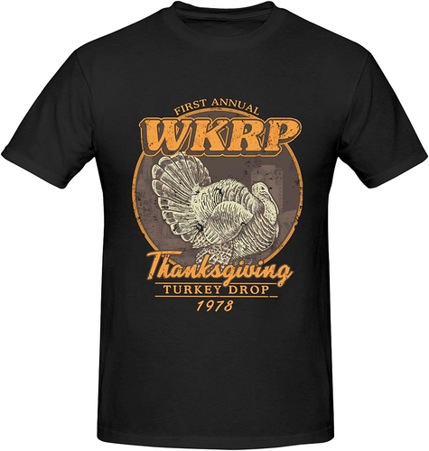 WKRP Turkey Drop Shirt Thanksgiving Day T-Shirt for Men and Women