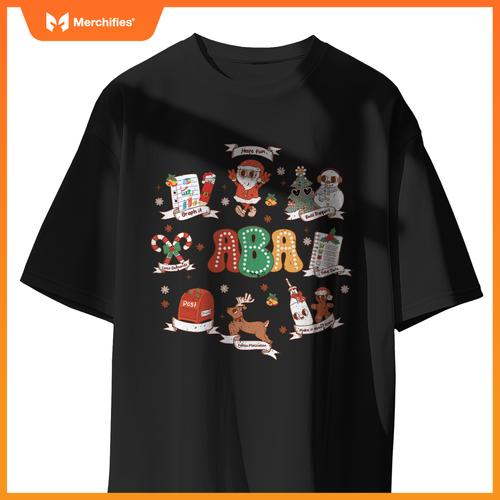 ABA Christmas, Teacher Special Education ABA Christmas T-Shirt