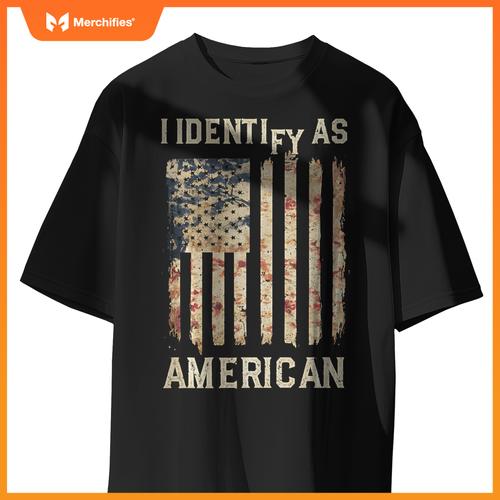 American Flag Patriotic USA Pride Distressed Vintage 4th of T-Shirt