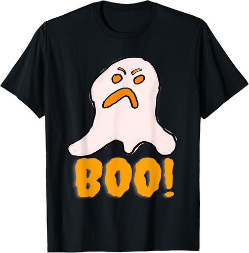 Angry Ghost Boo Halloween Fun Easy Costume T-Shirt