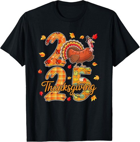 Thanksgiving 2025 Cute Turkey As Sausage Food Lover Autumn T-Shirt