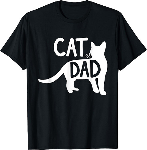 Best Cat Dad Fathers Day Men Kitty Daddy Papa Christmas Kat T-Shirt