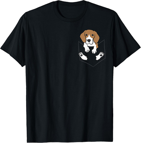 Beagle Dog In The Pocket Cute Pocket Beagle T-Shirt