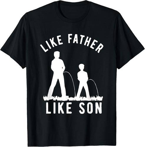 Like Father Like Son Wildlife Camping Hiking Fathers Day T-Shirt