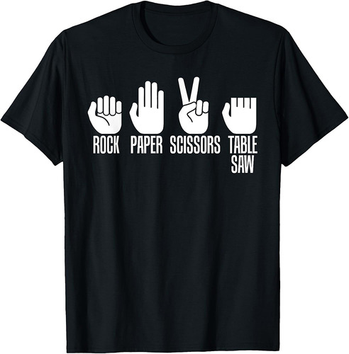 Carpenters Rock Paper Scissor Table Saw Fathers Day T-Shirt