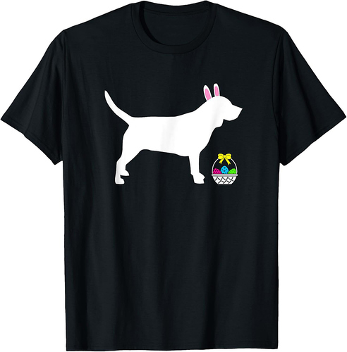 Beagle Easter Bunny Dog Silhouette T-Shirt