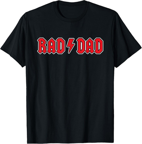 Rad Dad Cool Vintage Rock And Roll Funny Fathers Day Papa T-Shirt