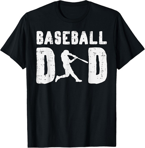 Baseball Dad Cool Fathers Day Coach Player Daddy Papa T-Shirt