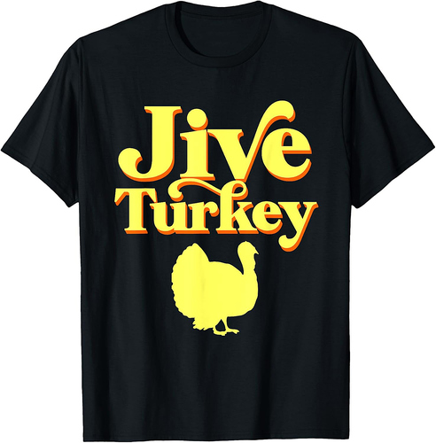 Funny Retro Jive Thanksgiving Turkey T-Shirt